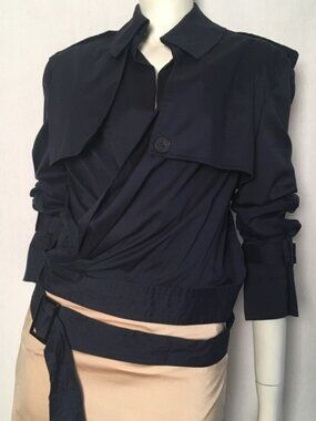 Jean Paul Gaultier Cropped Trench Jacket sz 4